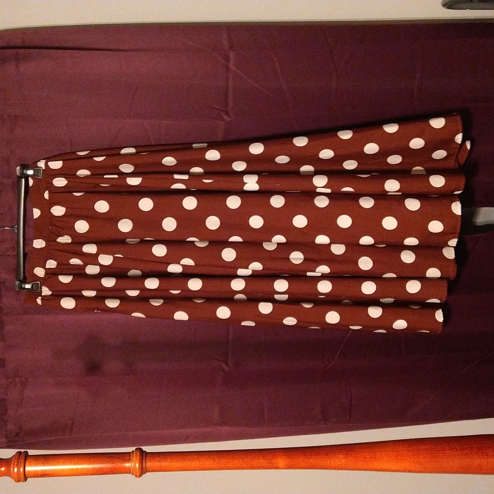 Polka dot circle skirt